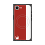 プレミアムスクエアケース with SnapMag［ CASEPLAY Bi-Colors Red & White - ケースプレイ・バイカラー レッド＆ホワイト ］