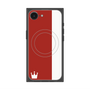 プレミアムスクエアケース with SnapMag［ CASEPLAY Bi-Colors Red & White - ケースプレイ・バイカラー レッド＆ホワイト ］