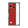 プレミアムスクエアケース with SnapMag［ CASEPLAY Bi-Colors Red & White - ケースプレイ・バイカラー レッド＆ホワイト ］