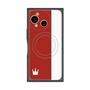 プレミアムスクエアケース with SnapMag［ CASEPLAY Bi-Colors Red & White - ケースプレイ・バイカラー レッド＆ホワイト ］