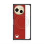 プレミアムスクエアケース with SnapMag［ CASEPLAY Bi-Colors Red & White - ケースプレイ・バイカラー レッド＆ホワイト ］