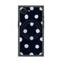 プレミアムスクエアケース with SnapMag［ 水彩ドット・レトロカラー - Navy ］
