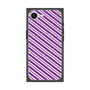 プレミアムスクエアケース with SnapMag［ Small Stripe - Purple × Pink ］