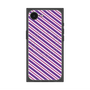 プレミアムスクエアケース with SnapMag［ Small Stripe - Purple × Pink ］