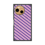 プレミアムスクエアケース with SnapMag［ Small Stripe - Purple × Pink ］