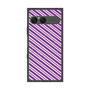 プレミアムスクエアケース with SnapMag［ Small Stripe - Purple × Pink ］