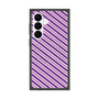 プレミアムスクエアケース with SnapMag［ Small Stripe - Purple × Pink ］