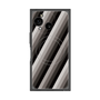 プレミアムスクエアケース with SnapMag［ Middle Stripe - Black ］