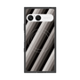 プレミアムスクエアケース with SnapMag［ Middle Stripe - Black ］