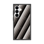 プレミアムスクエアケース with SnapMag［ Middle Stripe - Black ］