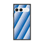 プレミアムスクエアケース with SnapMag［ Middle Stripe - Blue ］