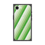 プレミアムスクエアケース with SnapMag［ Middle Stripe - Green ］