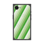 プレミアムスクエアケース with SnapMag［ Middle Stripe - Green ］