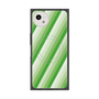 プレミアムスクエアケース with SnapMag［ Middle Stripe - Green ］
