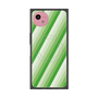 プレミアムスクエアケース with SnapMag［ Middle Stripe - Green ］