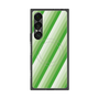 プレミアムスクエアケース with SnapMag［ Middle Stripe - Green ］