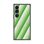 プレミアムスクエアケース with SnapMag［ Middle Stripe - Green ］