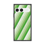 プレミアムスクエアケース with SnapMag［ Middle Stripe - Green ］