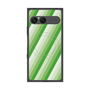 プレミアムスクエアケース with SnapMag［ Middle Stripe - Green ］