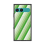プレミアムスクエアケース with SnapMag［ Middle Stripe - Green ］