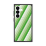 プレミアムスクエアケース with SnapMag［ Middle Stripe - Green ］