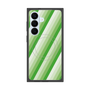 プレミアムスクエアケース with SnapMag［ Middle Stripe - Green ］