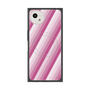 プレミアムスクエアケース with SnapMag［ Middle Stripe - Pink ］