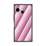 プレミアムスクエアケース with SnapMag［ Middle Stripe - Pink ］
