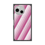 プレミアムスクエアケース with SnapMag［ Middle Stripe - Pink ］