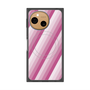プレミアムスクエアケース with SnapMag［ Middle Stripe - Pink ］