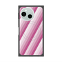 プレミアムスクエアケース with SnapMag［ Middle Stripe - Pink ］
