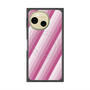 プレミアムスクエアケース with SnapMag［ Middle Stripe - Pink ］