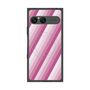 プレミアムスクエアケース with SnapMag［ Middle Stripe - Pink ］