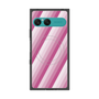 プレミアムスクエアケース with SnapMag［ Middle Stripe - Pink ］