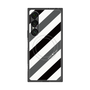 プレミアムスクエアケース with SnapMag［ Big Stripe - Black × Gray ］