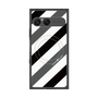 プレミアムスクエアケース with SnapMag［ Big Stripe - Black × Gray ］