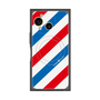 プレミアムスクエアケース with SnapMag［ Big Stripe - Red × Blue ］