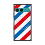 プレミアムスクエアケース with SnapMag［ Big Stripe - Red × Blue ］