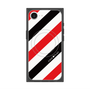 プレミアムスクエアケース with SnapMag［ Big Stripe - Red × Black ］