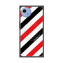 プレミアムスクエアケース with SnapMag［ Big Stripe - Red × Black ］