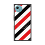 プレミアムスクエアケース with SnapMag［ Big Stripe - Red × Black ］