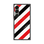 プレミアムスクエアケース with SnapMag［ Big Stripe - Red × Black ］
