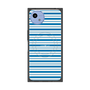 プレミアムスクエアケース with SnapMag［ Small Border - Blue ］