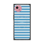 プレミアムスクエアケース with SnapMag［ Small Border - Blue ］
