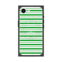 プレミアムスクエアケース with SnapMag［ Small Border - Green ］