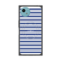 プレミアムスクエアケース with SnapMag［ Small Border - Navy ］
