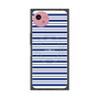 プレミアムスクエアケース with SnapMag［ Small Border - Navy ］