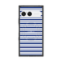 プレミアムスクエアケース with SnapMag［ Small Border - Navy ］