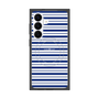 プレミアムスクエアケース with SnapMag［ Small Border - Navy ］