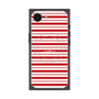 プレミアムスクエアケース with SnapMag［ Small Border - Red ］